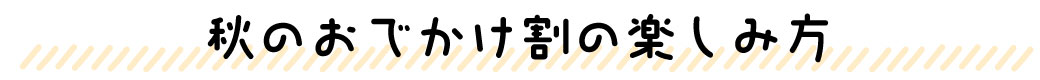 おでかけ割でこんなにおとく！